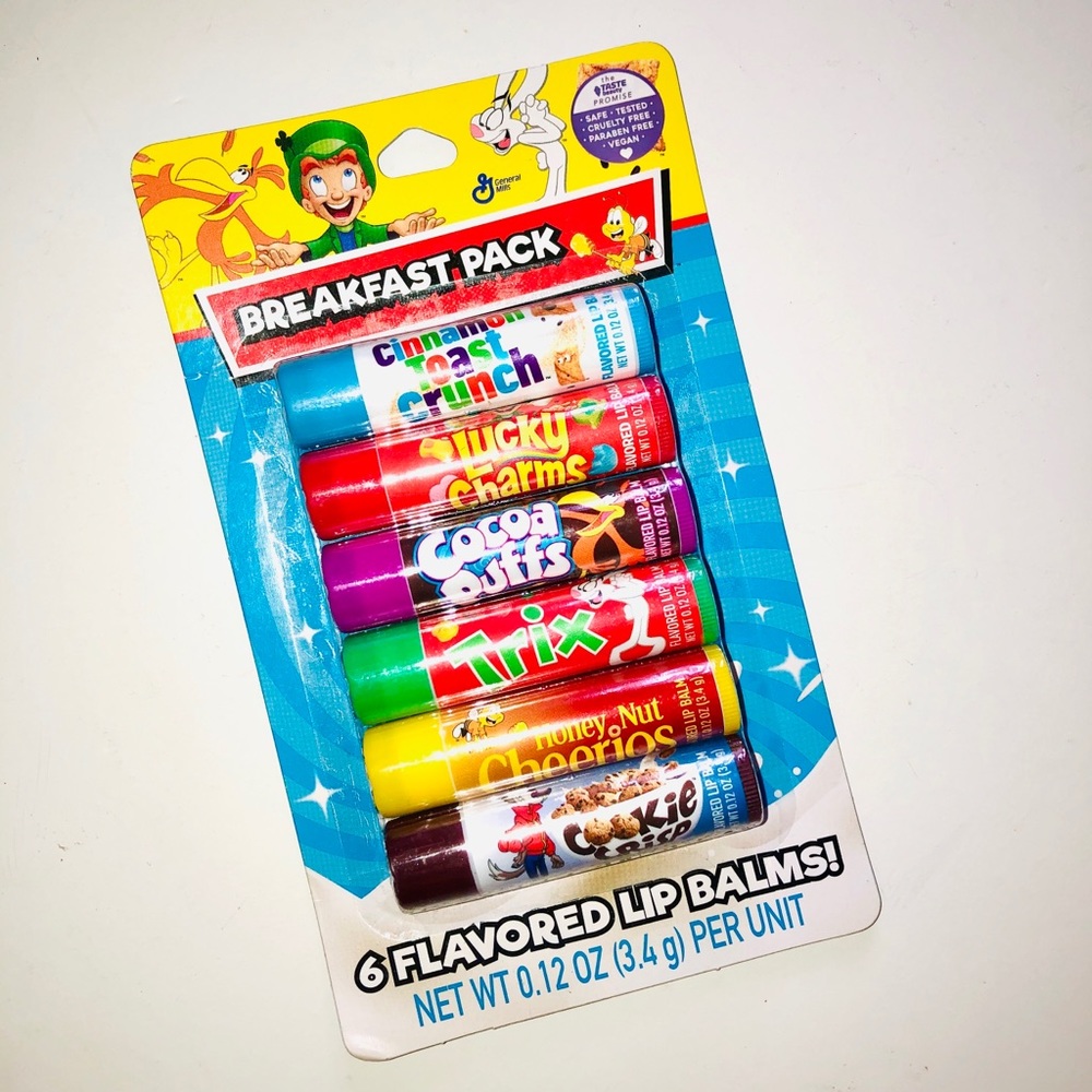 General Mills 6 flavored lip balm